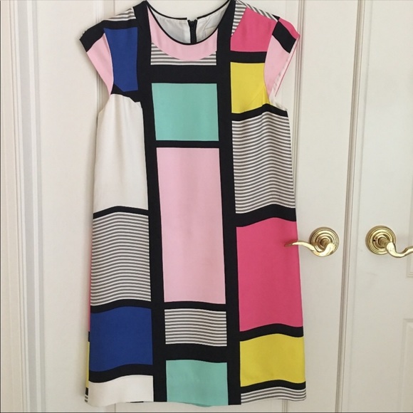 KATE SPADE Claudette Mondrian Dress $595 4 - Picture 3 of 5